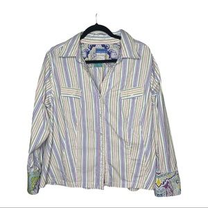 Perfect by Carson Kressley Long Sleeve Women’s Button Down Shirt | 3X